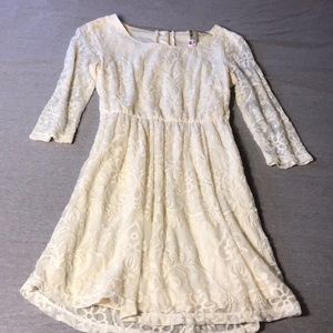 Ivory lace dress